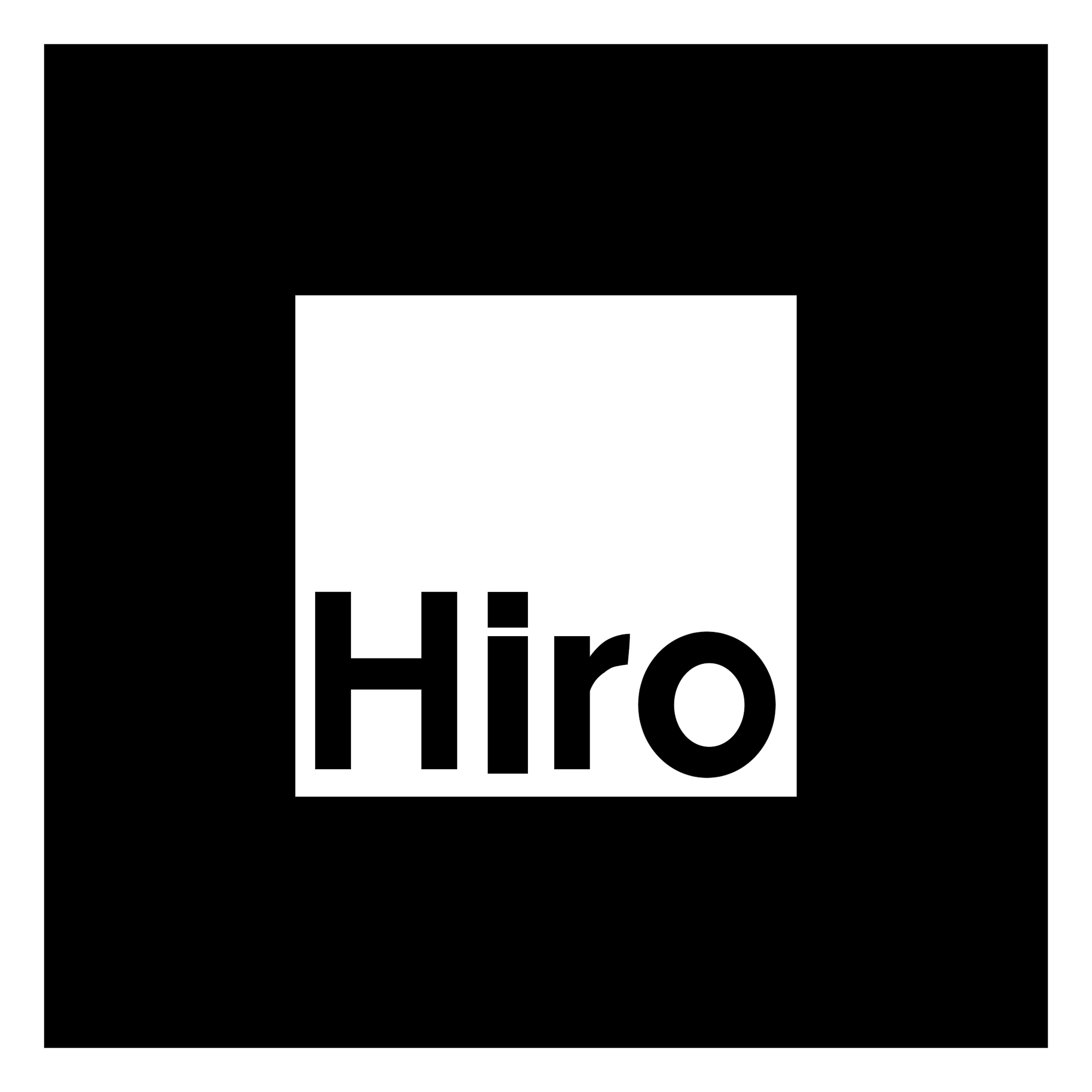 AR Hiro 识别标记